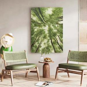 Pintura al Óleo sobre Lienzo, Arte de Pared, Textura Verde, Bosques, Pintura Acrílica, Decoración del Hogar - Product Image 2