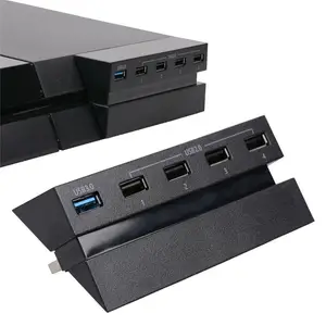 ps4控制器分路器的新3.0和2.0 USB集线器扩展USB适配器，适用于ps4配件的so ny播放站4 5 USB端口集线器