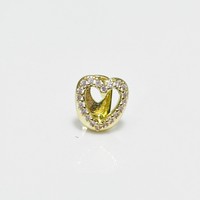 Grillz Cœur Creux pour Dents, Bijoux Dentaires Hip Hop Or/Argent, Style Dent de Vampire, pour Hommes et Femmes, Amovibles à Clipser