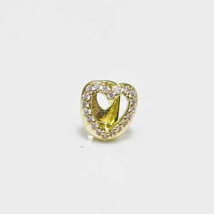 Perhiasan Gigi Grillz Bentuk Hati Berongga Hip Hop Emas/Perak Model Taring Vampir untuk Pria Wanita, Dapat Dilepas Pasang - Product Image 5