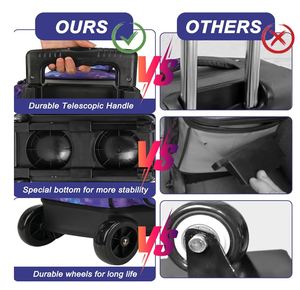 Double <b>Bowling</b> Roller 2 Ball <b>Bowling</b> Bag with Separate Shoe Compartment 2 Ball <b>Bowling</b> Bag with Wheels - Product Image 4