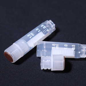 Распродажа, прозрачная пластиковая Крио-трубка 0,5 мл 1,5 мл 1,8 мл 2 мл, лабораторные замораживающие пробирки с завинчивающейся крышкой, медицинская пластиковая пробирка - Product Image 3