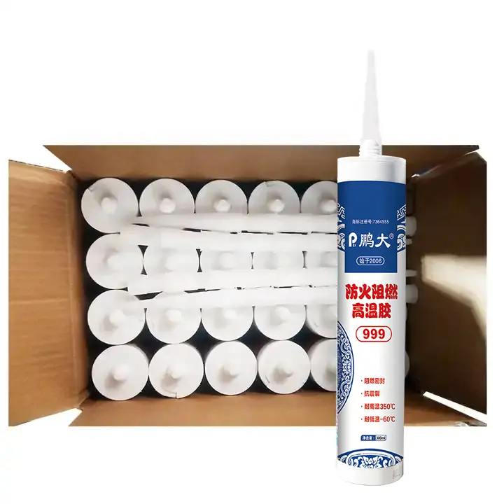 Nhiệt độ cao lửa đánh giá Silicone sealant trung tính trong suốt chung 1200 cửa sổ caulking acetic Silicone sealant