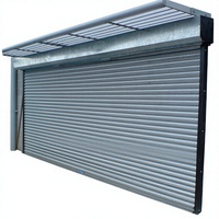 Porte de garage électrique en aluminium à isolation thermique pour villa et usage industriel, sécurisée