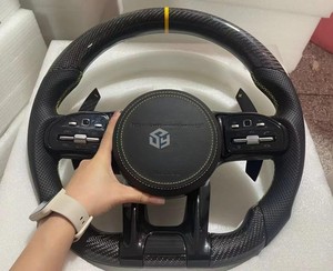 Para Benz AMG GLC GLE CLA GLS GLB EQA EQB GTS <span class=keywords><strong>GT</strong></span> W205 W204 W206 W221 W222 W223 W213 W211 W219 volante de fibra de carbono LED - Product Image 3