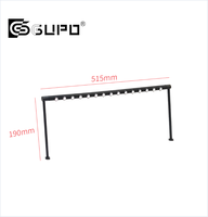 Spot LED encastré orientable anti-éblouissement pour vitrine à bijoux, vitrine en verre, présentoir sur pied long, éclairage de vitrine de galerie