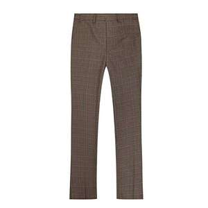 Traje de 3 Piezas a Cuadros de Tela Tejida Marrón, Corte Slim Fit, Mezcla de Lana Premium, Traje a Cuadros para <span class=keywords><strong>Hombre</strong></span>, Blazer - Product Image 6