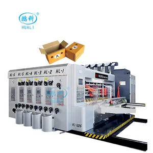 Máquina de cartón corrugado impresión automática de cartón maquinaria de troquelado