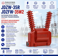 Transformateur de tension 35 kV pour sous-station JDZW-35R JDZFW-35W2, transformateur de tension extérieur en résine époxy pour projets industriels de distribution d'énergie
