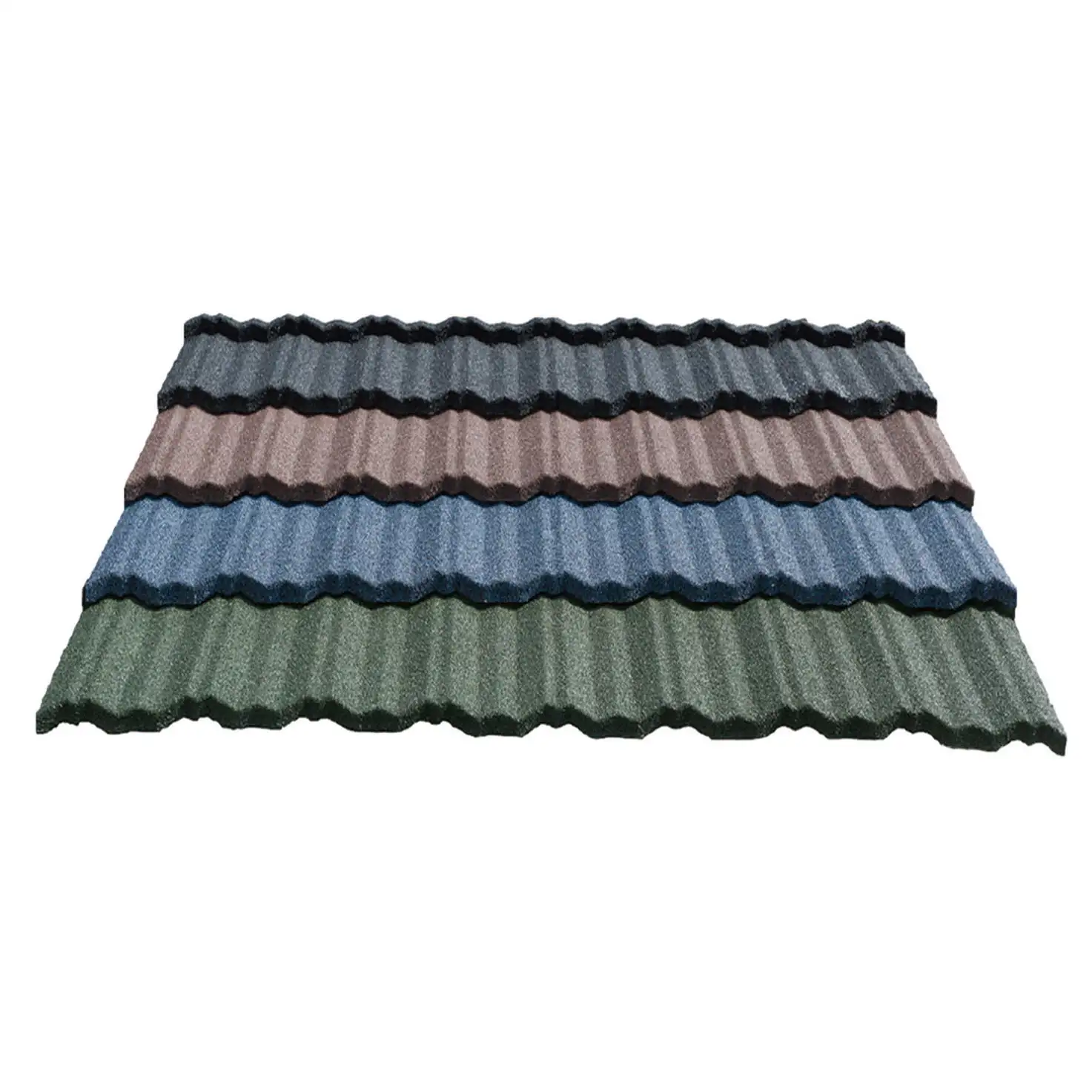 Endüstriyel tasarım Nosen renkli taş kaplanmış Metal fayans hafif alüminyum çatı malzemeleri ev Villa dış Metal Roofi