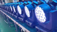MOWL 2 unidades 19x15W DMX 19*15 RGBW 4 en 1 Luz de Enfoque con Zoom y Efecto Wash LED de Cabeza Móvil con Flight Case