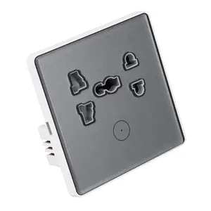 International Universal Dual Power Outlet,Switch Control,5v 2100ma Interface Output,2a Usb Port Type C Wall Socket