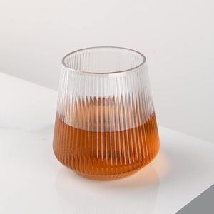 Factory Hot Selling Disposable <b>Plastic</b> Wine Cups Creative Striped Egg Cups Stemless Whiskey <b>Glasses</b> Red Wine for <b>Party</b> - Product Image 6