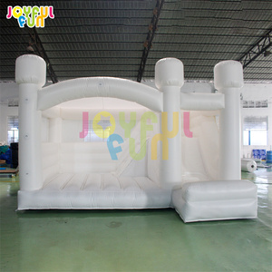 Joyful Fun alta calidad personalizada Moon Bounce White Bounce House para boda Castillo que rebota niños comercial - Product Image 1