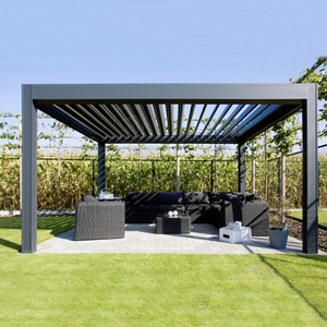 Gazebo de Aluminio para Terraza Exterior TRD-0516-01, Pérgola Exterior con Techo Metálico TRD-0516-01 - Product Image 1