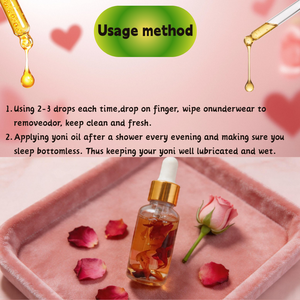 Aceite Íntimo Femenino Natural a Base de Hierbas Orgánicas, Aceite de Rosas para Lubricar la Zona Íntima, Aceite Vaginal Natural para Mujeres, Aceite para Reafirmar la Zona Íntima - Product Image 5