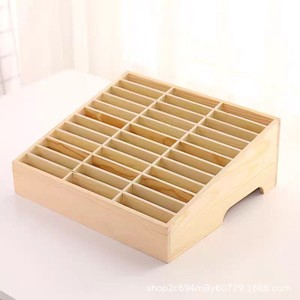 Wooden <b>Wall</b> <b>Mounted</b> <b>Storage</b> Box 4 Layers Rectangle Multipurpose Mail Key Organizer Home Office Use - Product Image 4