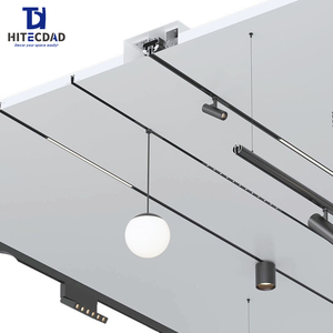 Système d'éclairage <span class=keywords><strong>sur</strong></span> <span class=keywords><strong>rail</strong></span> LED magnétique pour plafond de bureau ou boutique avec interrupteur intelligent Zigbee 30W 48V <span class=keywords><strong>rail</strong></span> 5mm - Product Image 4