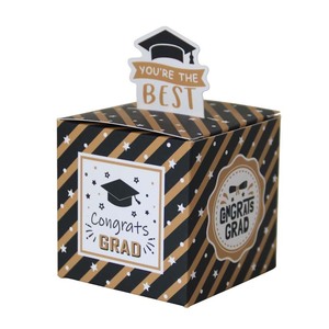 6x6x6cm csmd Trung Quốc các nhà sản xuất bán buôn giá rẻ giá nguyên liệu giấy congrats tốt nghiệp hộp cho sinh viên - Product Image 6