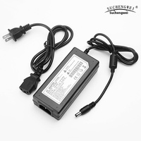 Adaptateur d'alimentation double tête 12V 5A DC pour bande LED de bureau en ABS, vente en gros