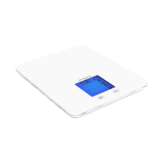 Báscula electrónica de cristal de cocina LCD de 5Kg barata al por mayor balanza digital para alimentos - Product Image 2