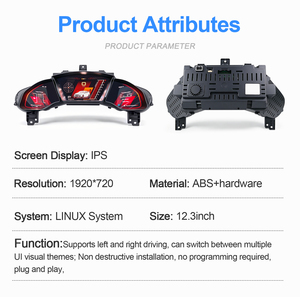 Navihua pour Honda Civic 2016-2021 Nouveau tableau de bord LCD, combiné d'instruments numérique pour voiture, cockpit virtuel, tachymètre automatique, écran fantôme - Product Image 6