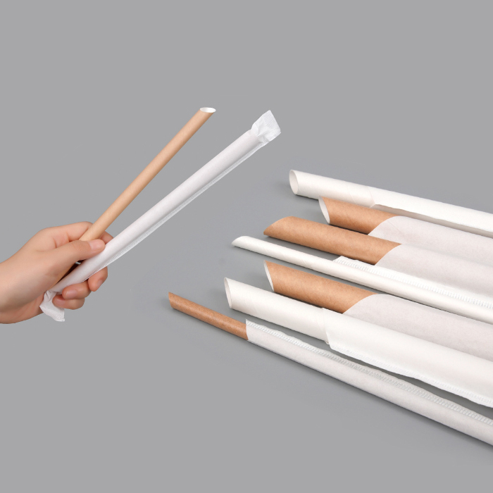 Pointed Sharp Chunky Boba Drink 12mm Strongest Paper Straws for Birthday Wedding Party Suppliers