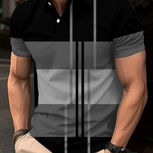 เสื้อโปโลผู้ชายขายส่งปี 2024 เสื้อยืดโพลีเอสเตอร์ 100% เสื้อยืดเปล่าสำหรับสกรีนลาย เสื้อยืดพิมพ์ลายลำลองสำหรับผู้ชายสำหรับฤดูร้อน - Product Image 4