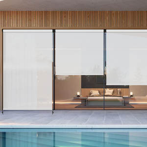 Stores occultantes d'extérieur sans cordon, stores de patio extérieurs, <span class=keywords><strong>manivelle</strong></span> et tissu sur mesure, protection UV à 90%, intimité - Product Image 6