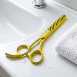 Tijeras Profesionales de Peluquería para Adelgazar el Cabello, Punta Afilada, Hojas de Acero Inoxidable, Mango Mediano, para Diestros, 30 Dientes, para Salón de Belleza - Product Image 4