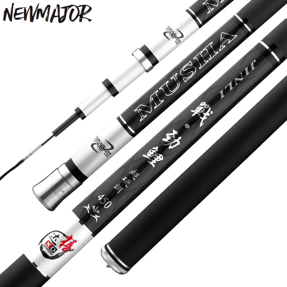 Newmajor 2,7 м-7,2 м ручной хорошее карбоновая удочка поток озеро для рыбалки в соленых водах, карп стержни