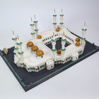Wange 6220 Grande Mosquée de La Mecque, Blocs de Construction, Modèle de Briques, Jouet Éducatif en Plastique pour Enfants, Ensemble de Jouets de Collection
