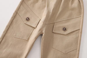 Conjuntos de Ropa Infantil de Alta Calidad con Diseño Moderno y Estampado, 3 Piezas, Pantalones Color Caqui y Abrigos de Invierno Estilo Coreano - Product Image 6