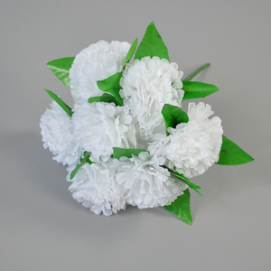 <span class=keywords><strong>Precio</strong></span> al por mayor Ramos de flores de clavel artificiales 7 cabezas Ramos de clavel falsos de seda Flores decorativas de boda - Product Image 3