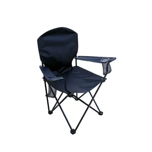 Cushion Folding Comfortable Foldable Portable Camping Chair With Armrests Fishing Chair