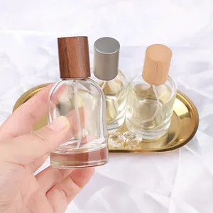 30ML 50ML vuota bottiglia di vetro profumo chiaro spruzzatore ricaricabile profumo bottiglie Separate atomizzatore portatile da viaggio contenitore per il trucco