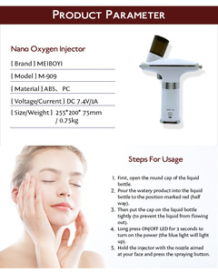 Meiboyi xách tay Hydra oxy nước phun Nano sương mù Mặt hấp tinh chất súng máy bay phản lực chăm sóc da Thẩm mỹ viện mặt làm sạch thiết bị - Product Image 5