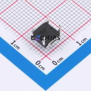 TSD06111-050D533DA Tactile <b>Switch</b> Through hole-4P,6.4x6.1mm <b>Switch</b> Single Pole Single Throw Round Button 2.8N 6.1mm - Product Image 2