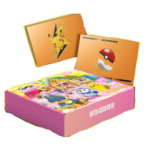 100 pièces de timbres Qiuqiuka Poke Mon Pi Kachu, première génération, jeu de cartes à collectionner Elf, un jouet - Product Image 5