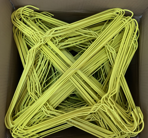 <span class=keywords><strong>Cintre</strong></span> en fil métallique jetable bleu pour magasin de nettoyage à sec à usage unique pour magasin de vêtements et élégant - Product Image 5