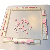 Table de Mahjong Moderne de Luxe Personnalisée avec un Design Durable en Cristal pour les Jeux de Casino et le Divertissement au Poker