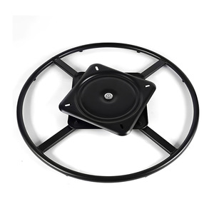 Base de chaise de bureau Wansheng Swivel Plate Iron Black WS-203, style moderne minimaliste - Product Image 2