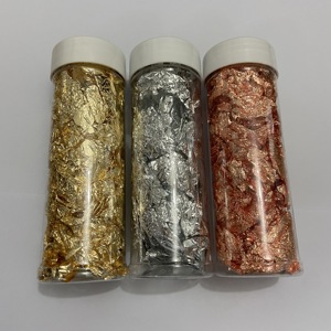 Feuilles comestibles en or rose, feuilles d'or, d'argent et d'or rose pour la décoration de gâteaux - Product Image 5