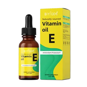 Private Label Halal Veganistische Multi Vitamine E Olie-Energie Verbeteren Vitamine Immuunondersteuning Voedingssupplementen Orale Vloeistofdruppels