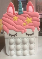 Sac à bandoulière licorne en silicone pour enfants, motif dessin animé mignon, collection 2025