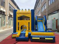 Grand toboggan gonflable commercial géant pour enfants, château gonflable de jardin avec double toboggan gonflable, fabriqué en Chine