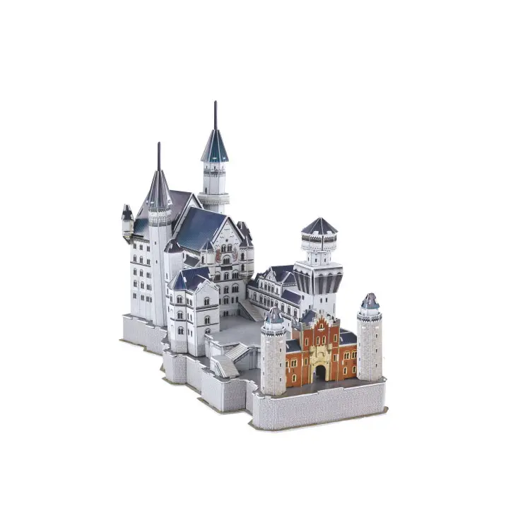 Großhandel 99pcs Deutsch Schloss Neuschwanstein berühmte gebäude 3d papier puzzle spielzeug