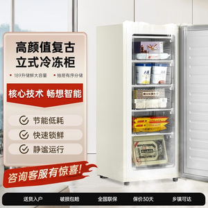 Upright Freezer 100L Single Temperature Manual Defrost Compact Home Use Dormitory Refrigerator - Product Image 3