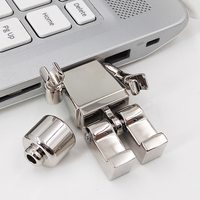 Memoria USB Metálica con Forma de Robot, Regalos Tecnológicos Populares, Venta al por Mayor, Unidades Flash USB de 2.0 y 3.0, 8GB y 16GB