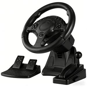 Volant de course Joystick <span class=keywords><strong>PC</strong></span> PS/<span class=keywords><strong>PC</strong></span> Xboxone Xbox360 Switch Téléphone Contrôle de jeu Type guitare Volant de direction Fonctionnalité - Product Image 1
